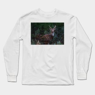 Axis Deer - Chital - Spotted Deer Long Sleeve T-Shirt